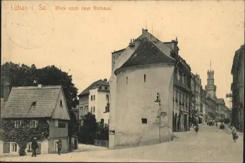 wq67305 Loebau Sachsen Loebau Rathaus  x Kategorie. Loebau Alte Ansichtskarten