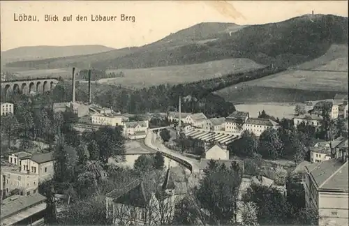 wq67384 Loebau Sachsen Loebau Loebauer Berg Viadukt * Kategorie. Loebau Alte Ansichtskarten