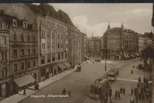 Chemnitz Johannisplatz Strassenbahn *