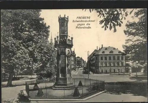 Freiberg Sachsen Schweden Denkmal Peterstrasse x