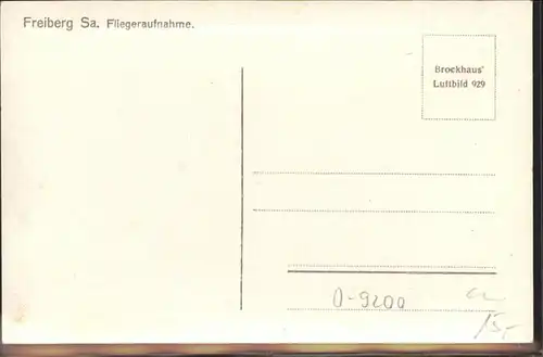 Freiberg Sachsen Fliegeraufnahme *