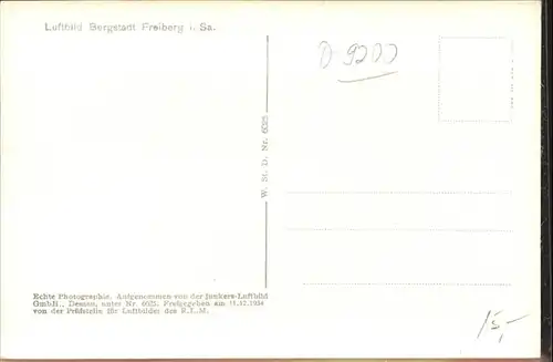 Freiberg Sachsen Fliegeraufnahme *