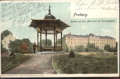 Freiberg Sachsen Albertpark Justizgebaeude x