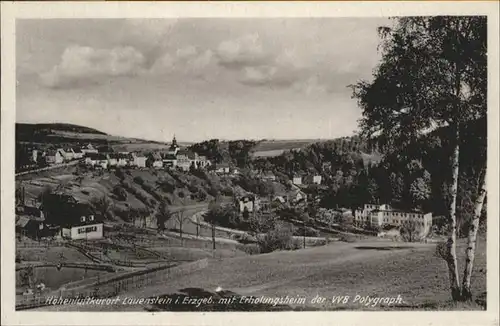 wq75174 Lauenstein Erzgebirge Lauenstein Erzgebirge Erholungsheim VVB Polygraph x Kategorie. Geising Alte Ansichtskarten