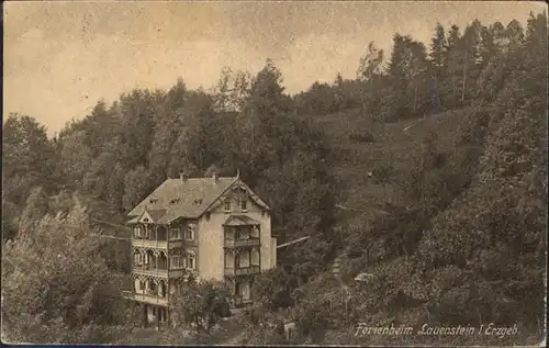 wq75175 Lauenstein Erzgebirge Lauenstein Erzgebirge Ferienheim x Kategorie. Geising Alte Ansichtskarten