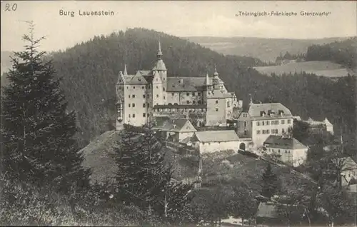 wq75176 Lauenstein Erzgebirge Lauenstein Erzgebirge Burg Thueringisch-Fraenkische Grenzwarte * Kategorie. Geising Alte Ansichtskarten