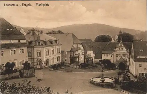 wq75181 Lauenstein Erzgebirge Lauenstein Erzgebirge Marktplatz * Kategorie. Geising Alte Ansichtskarten