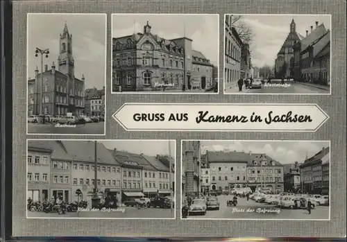 Kamenz Sachsen Weststrasse Rathaus Postamt *