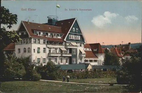 wq77097 Bad Elster Vogtland Bad Elster Dr Koehlers Sanatorium  x Kategorie. Bad Elster Alte Ansichtskarten