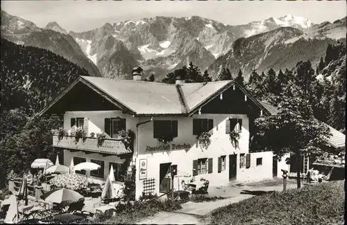 Garmisch-Partenkirchen [Stempelabschlag] Gerg Gasthof Wetterstein x