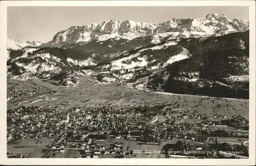 Garmisch-Partenkirchen Fliegeraufnahme Dreitorspitze Wetterstein x