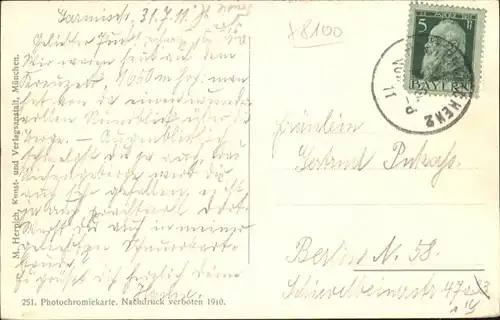 Garmisch-Partenkirchen [Handschriftlich] Adolf Zeppritz Haus Kreuzeck Alpspitze Waxenstein x