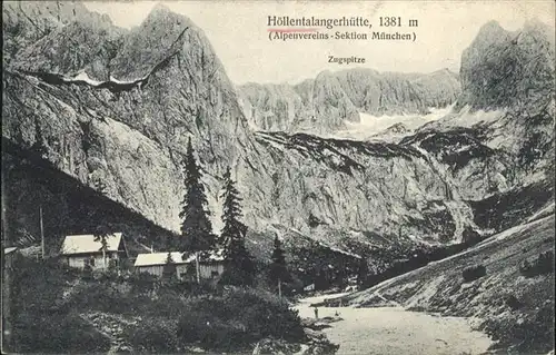 Garmisch-Partenkirchen Hoellentalangerhuette Zugspitze x