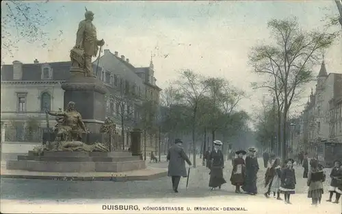 Duisburg Ruhr Duisburg Koenigsstrasse Bismarckdenkmal x / Duisburg /Duisburg Stadtkreis