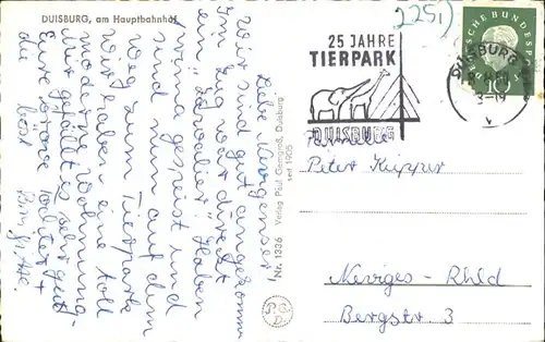 Duisburg Ruhr Duisburg Hauptbahnhof x / Duisburg /Duisburg Stadtkreis