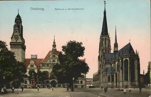 Duisburg Ruhr Duisburg Rathaus Salvatorkirche * / Duisburg /Duisburg Stadtkreis