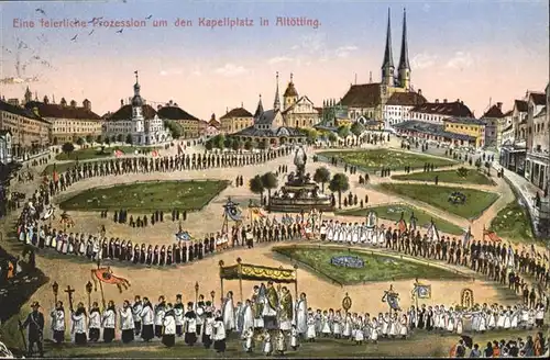 Altoetting Prozession Kapellplatz