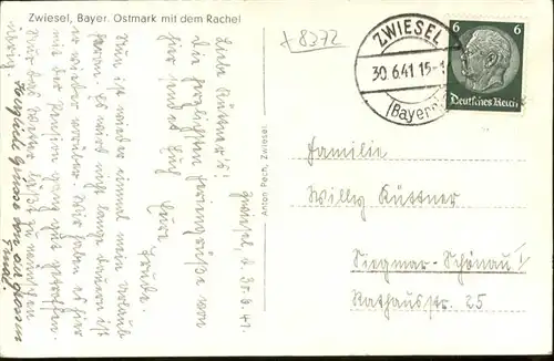 Zwiesel Niederbayern Rachel / Zwiesel /Regen LKR