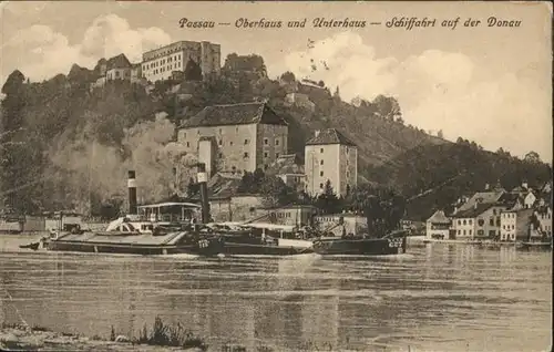 Passau Oberhaus Unterhaus Schifffahrt