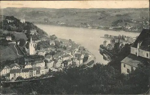 Passau Ilzstadt Donau Ilz Innmuendung