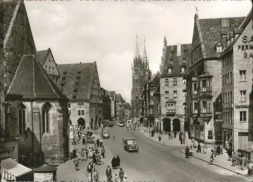 Nuernberg Koenigstrasse Lorenzkirche