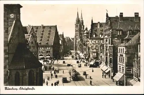 Nuernberg Koenigstrasse Strassenbahn