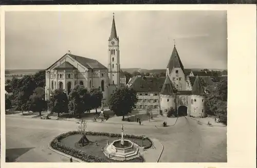 Weissenhorn Marktplatz Kirche Oberem Tor