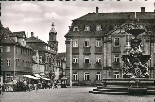 Erlangen Marktplatz Brunnen