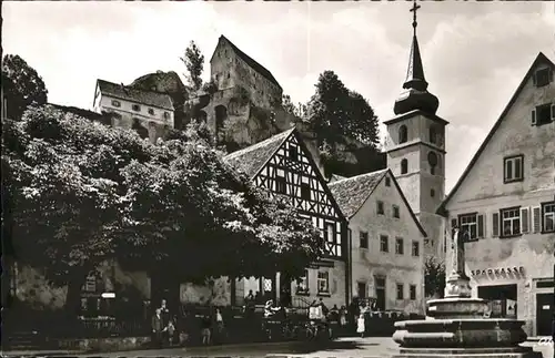 Pottenstein Oberfranken Marktplatz / Pottenstein /Bayreuth LKR