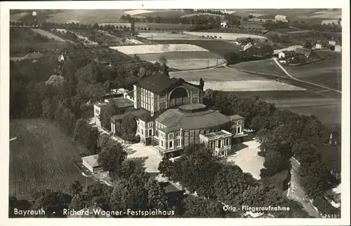Bayreuth Fliegeraufnahme Richard Wagner Festspielhaus
