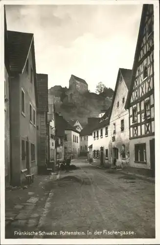 Pottenstein Oberfranken Fischergasse / Pottenstein /Bayreuth LKR