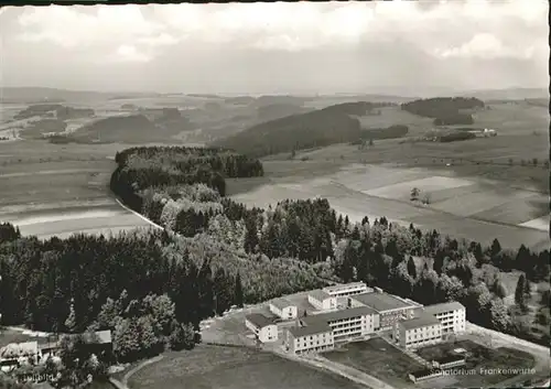 Bad Steben Fliegeraufnahme Sanatorium Frankenwarte