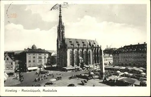 Wuerzburg Marienkaeppele Marktplatz 