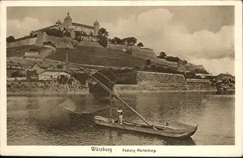 Wuerzburg Festung Marienberg Boot