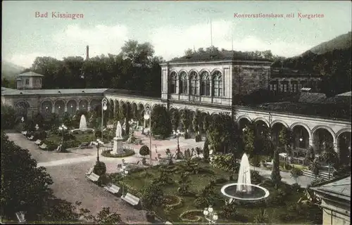 Bad Kissingen Konversationshaus Kurgarten Springbrunnen