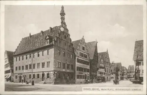 Dinkelsbuehl Rothenburgerstrasse Marktplatz