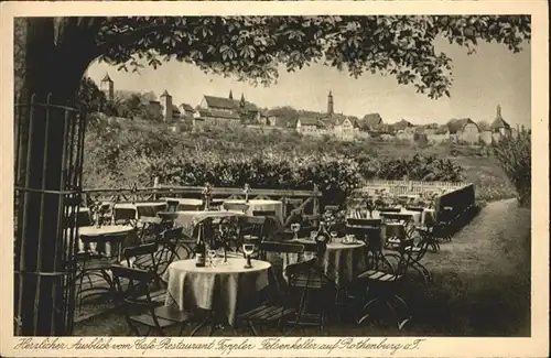 Rothenburg Tauber Cafe Restaurant Topplerfelsenkeller Terrasse
