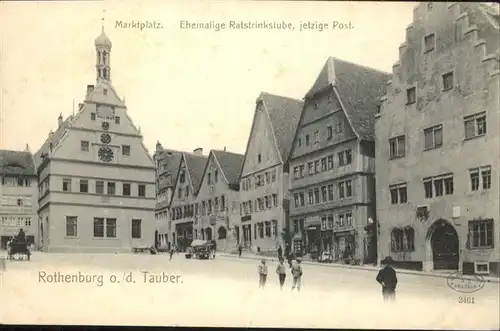 Rothenburg Tauber Marktplatz Post