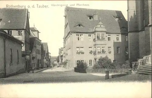 Rothenburg Tauber Klostergasse Pfarrhaus