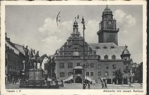 wq89179 Plauen Vogtland Altmarkt Rathaus  Kategorie. Plauen Alte Ansichtskarten