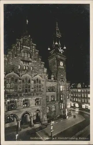 wq89924 Hagen Westfalen Rathaus Kategorie. Hagen Alte Ansichtskarten