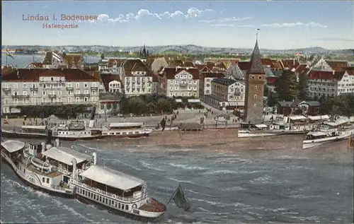 Lindau Bodensee Hafen Schiff