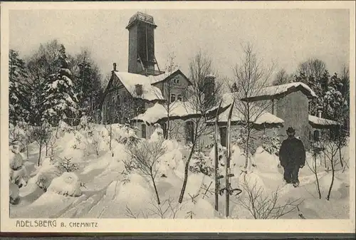 Chemnitz Adelsbergturm Winter