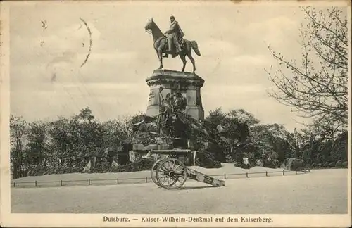 Duisburg Ruhr Kaiser Wilhelm Denkmal  Kaiserberg / Duisburg /Duisburg Stadtkreis
