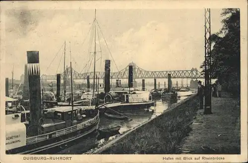 Duisburg Ruhr Hafen Rheinbruecke / Duisburg /Duisburg Stadtkreis