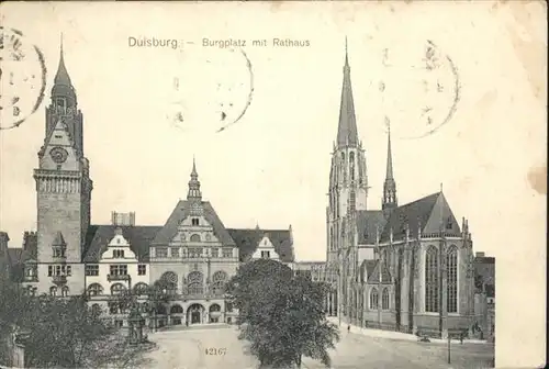 Duisburg Ruhr Burgplatz Rathaus  / Duisburg /Duisburg Stadtkreis