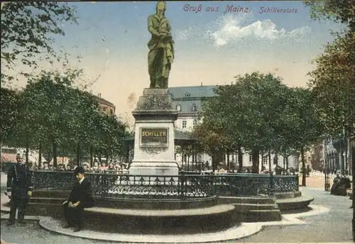 Mainz Rhein Schillerplatz / Mainz Rhein /Mainz Stadtkreis