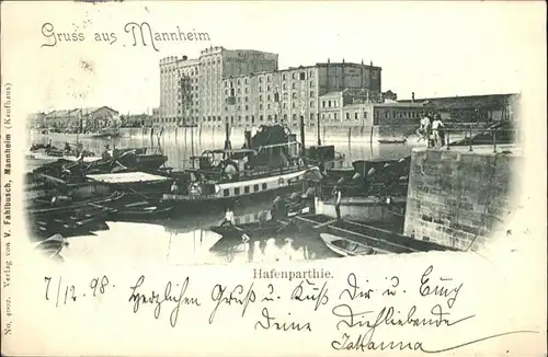 Mannheim Hafen Schiff