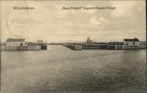 Wilhelmshaven Neue Einfahrt Doppelschleusen Anlage x