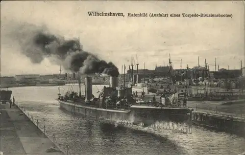 Wilhelmshaven Hafenbild Torpedo Divisionsboote x